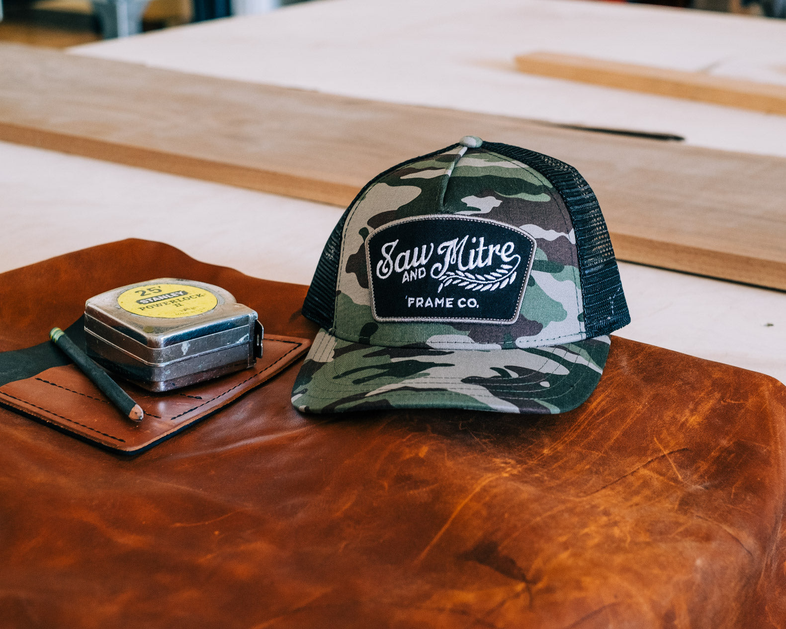 Workshop Hat - Trucker Version – Saw & Mitre Frame Company